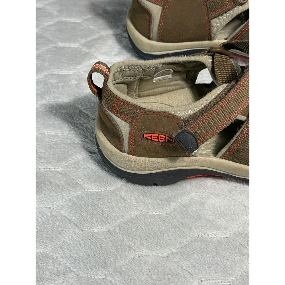 Keen Newport H2 Kids Size 4 Brown Orange Washable Water Sandals 1018270